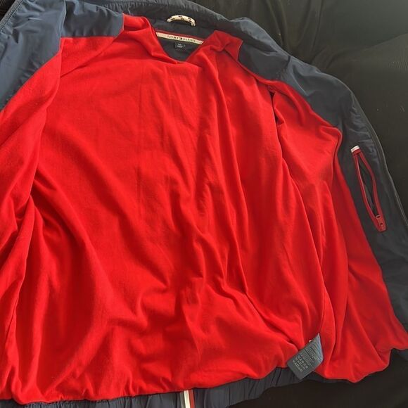 Tommy Hilfiger Men'S Blue Red Windbreaker  Waterproof Jacket Lrg - Picture 7 of 14